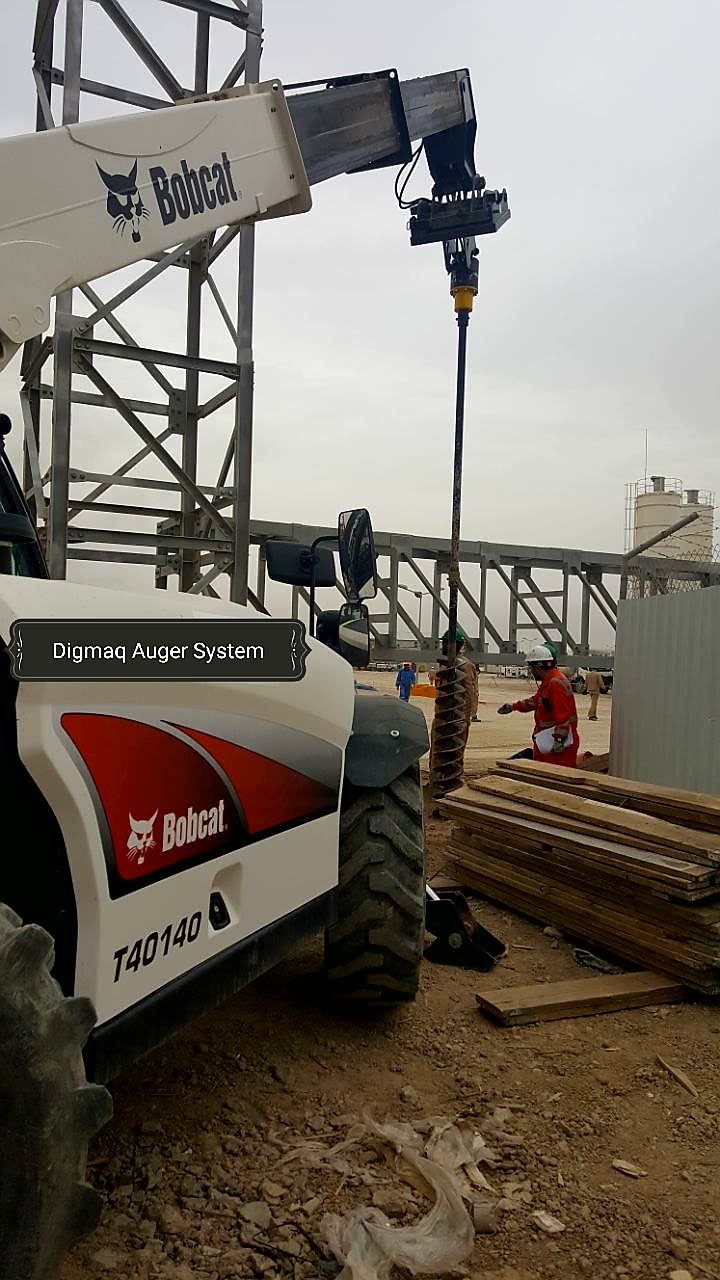 Telehandler burgu ataşmanı
